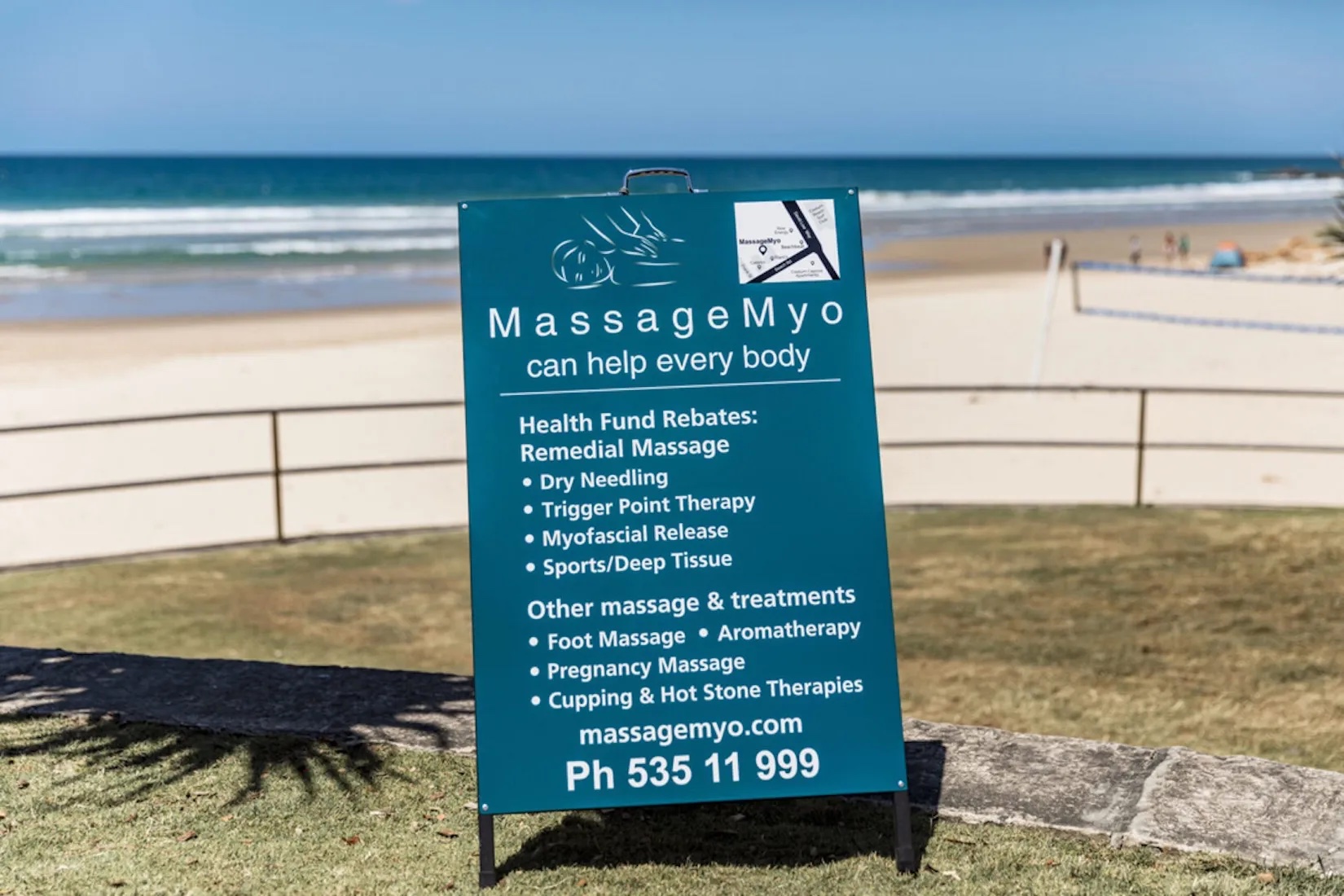 MassageMyo treatment room in Coolum Beach